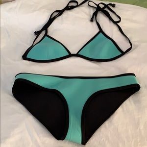 Triangle Bathing Suit - medium top, large bottom